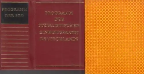 Buch: Programm der Sozialistischen Einheitspartei Deutschlands. 1978