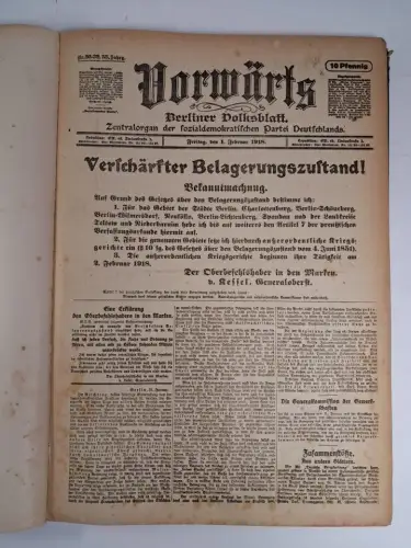 Vorwärts. Berliner Volksblatt, 35. Jahrgang 1918, Nr. 30-59 Februar