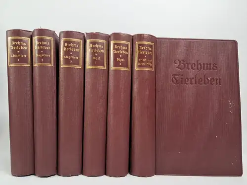 Buch: Brehms Tierleben. 6 Bände, Carl W. Neumann, 1924, Reclam