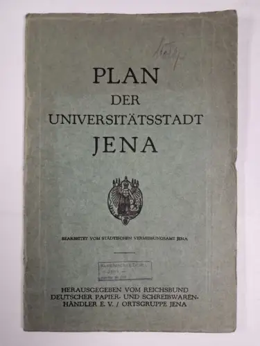 Stadtplan: Plan der Universitätsstadt Jena, Deutsche Papier- und Schreibwaren