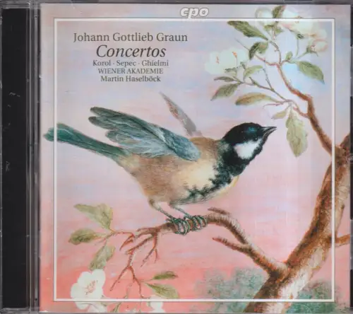 CD: Johann Gottlieb Graun, Concertos, 2005, Wiener Akademie, Martin Haselböck