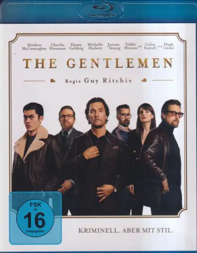Blu-ray: The Gentlemen, 2020, Guy Ritchie, Film, Gangster, Komödie, Britisch