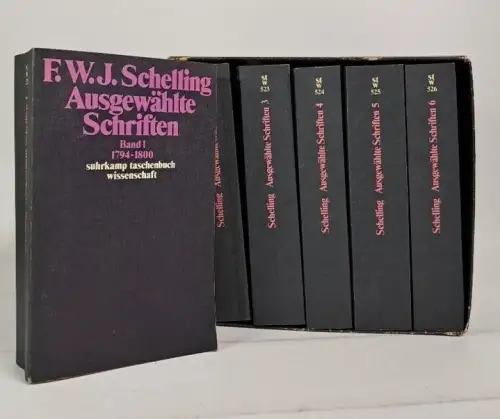 Buch: F. W. J. Schelling - Ausgewählte Schriften 1-6, Suhrkamp, 1985, 6 Bände