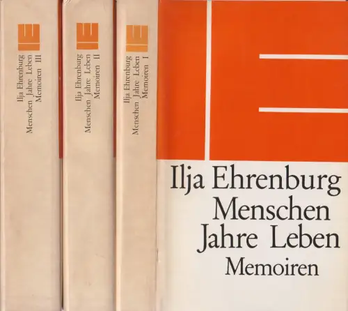 Buch: Menschen, Jahre, Leben, Ehrenburg, Ilja. 3 Bände, 1978, Memoiren