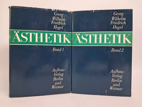 Buch: Ästhetik, Georg Wilhelm Friedrich Hegel, 2 Bände, 1965, Aufbau Verlag