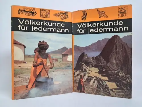 Buch: Völkerkunde für jedermann, 2 Bände, 1966, Hermann Haack Verlag