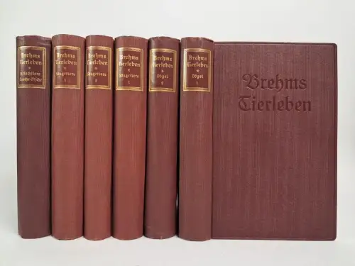 Buch: Brehms Tierleben. 6 Bände, Carl W. Neumann, 1924, Reclam Verlag