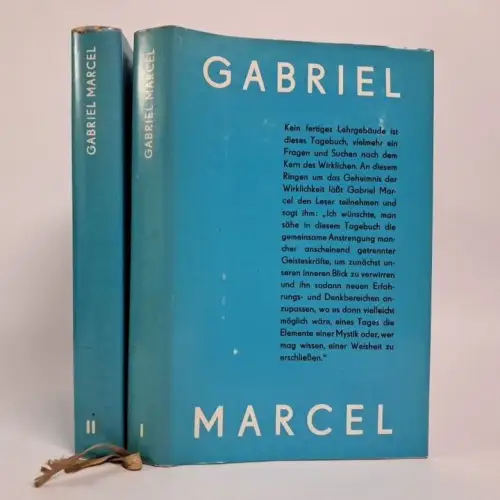 Buch: Gabriel Marcel I+II, Auswahl, Siegfried Foelz, 1966, St. Benno Verlag