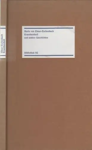 Buch: Krambambuli, und andere Geschichten, Ebner-Eschenbach, Marie von. 1994