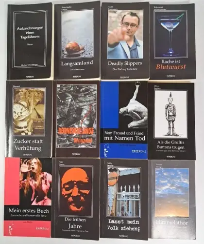 12 Bände Edition PaperONE, Baglieri, Manegold, Tanner, Kudernatsch ... signiert!
