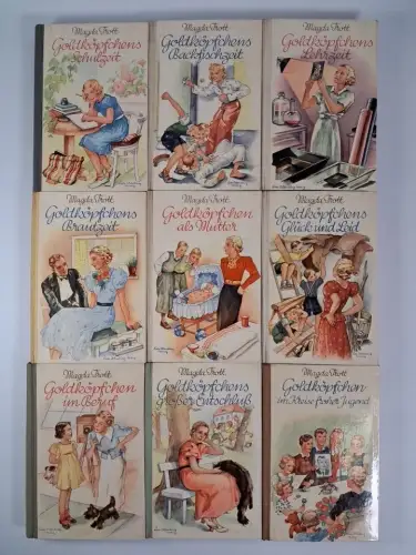 Buch: Goldköpfchen 2-10, Magda Trott, 9 Bände, Paul Franke, gebraucht, gut