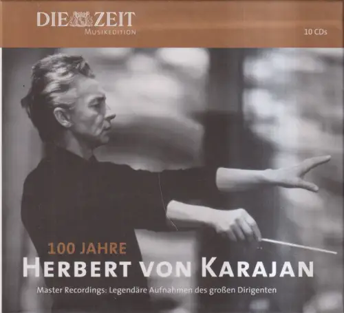 CD-Box: 100 Jahre Herbert von Karajan, 2007, Die Zeit, 10 CDs, Master Recordings