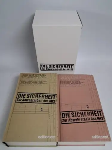 Buch: Die Sicherheit 1+2, W. Irmler, Das Neue Berlin, edition ost, 2 Bände, 2002