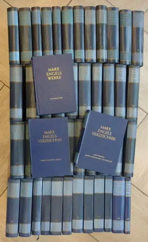Buch: Marx Engels Werke (MEW). Blaue Bände, Dietz Verlag, 46 Bände