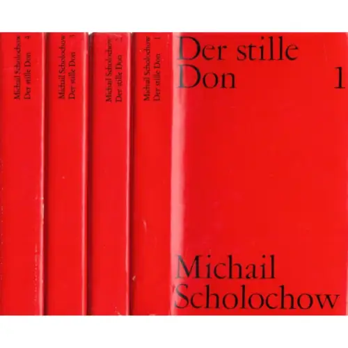 Buch: Der stille Don 1-4, Scholochow, Michail, 1979, Volk und Welt, 4 Bände
