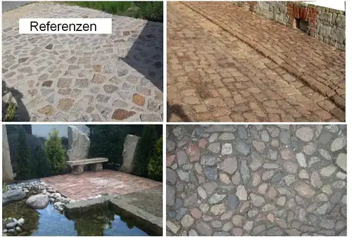 alte gebrauchte Pflastersteine Altstadtpflaster Kleinpflaster Bauernpflaster Feldsteine Terrassse 