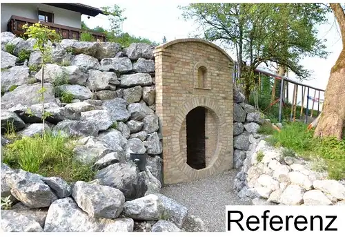 Naturstein Verblender Mauerwerk Sandstein Platten Riemchen mediterran aus alten Blöcken geschnitten