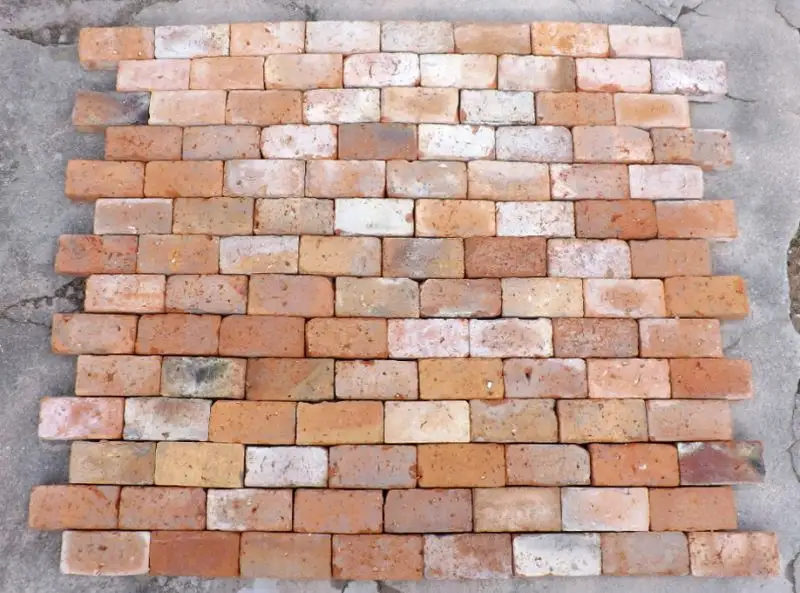 Pflastersteine Ziegelpflaster antik Backsteine Klinker Mauersteine Bodenziegel Terrasse Landhaus 0