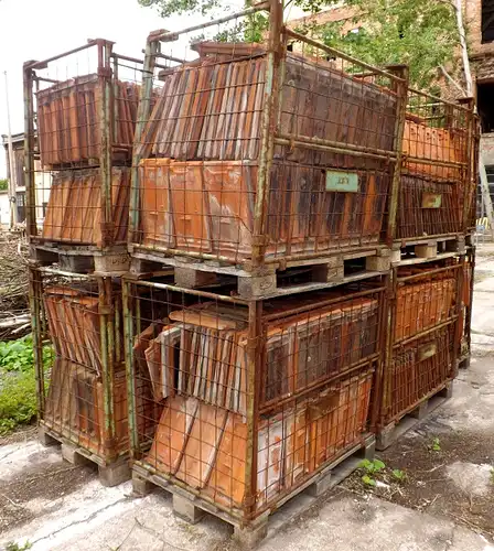  Dachziegel Doppelmuldenpfalzzie​gel Muldenziegel Pflazziegel Carport Backhaus Mauerabdeckung 
