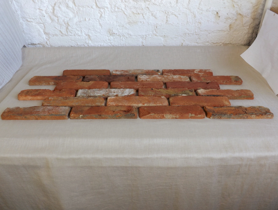 20m² Ziegel Riemchen Originale alte Ziegel Verblender Klinker Mauer Backstein