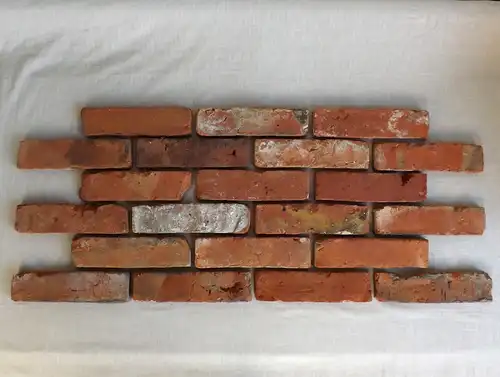 20 m² Antik Ziegel Riemchen mit Lieferung 7 Tage Mauer Verblender Wand Gestaltung Used Look
 Backstein rustikal Loftoptik Stein Wand Verkleidung Fliesen