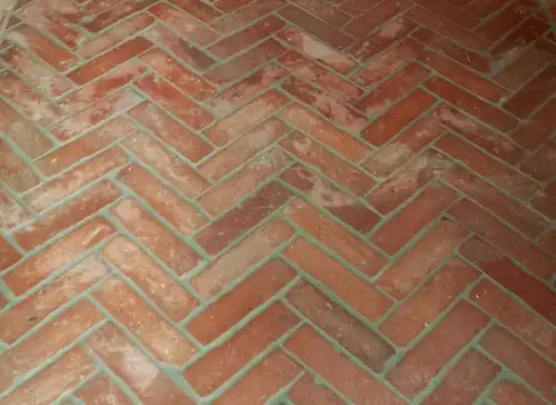 Antik Riemchen Bodenfliesen Terracotta Ziegelboden Küchen Boden alte Mauersteine Landhaus shabby chic