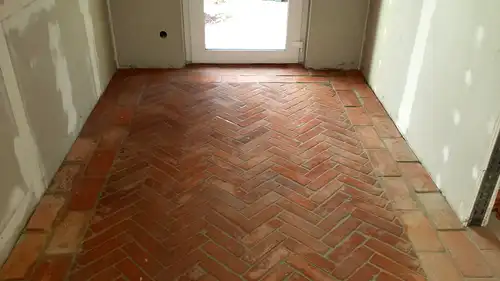 Antik Riemchen Bodenfliesen Terracotta Ziegelboden Küchen Boden alte Mauersteine Landhaus shabby chic