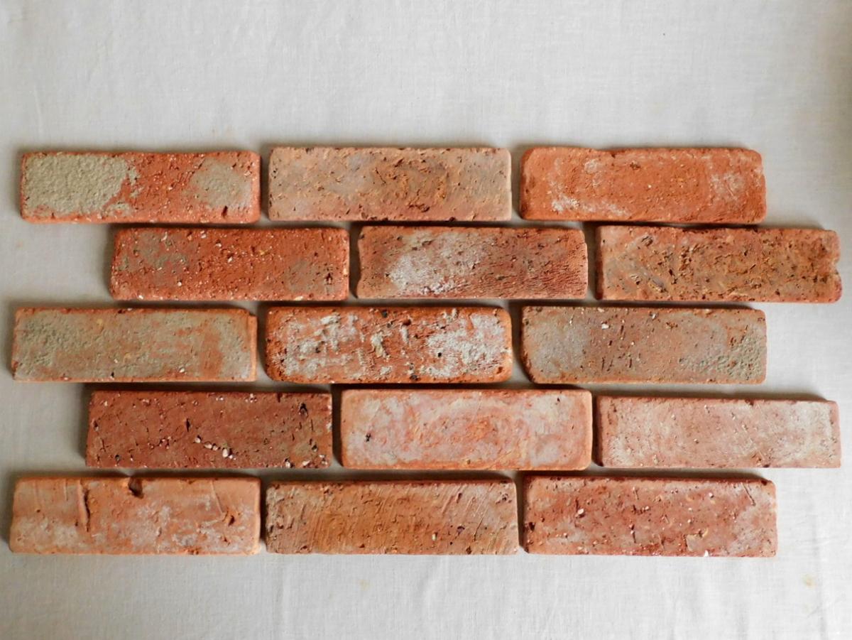 Wand Fliese alter Stein Antik Riemchen Verblender Retro Klinker