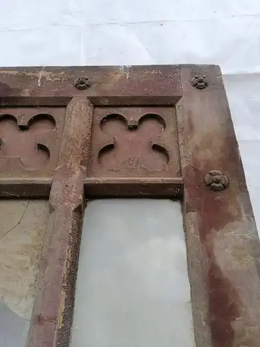 Antikes Portal Haus Eingangs Tor Tür historisch Rahmen 2 flügelig Gründerzeit alte Post
