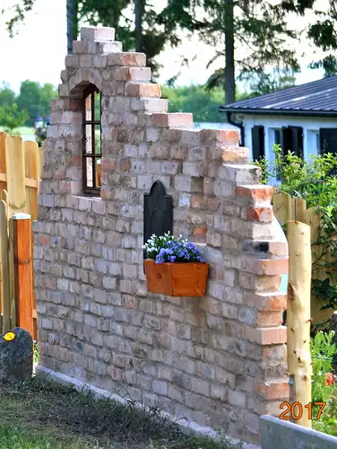 Klinker Mauer stein Verblender Weinkeller Antik Ziegel rustikale Klinker Backsteine Ruine Optik Deko
