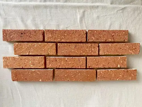 Ziegel Klinker Rückbau Mauer Back Steine Wand Fliese Antik Riemchen Retro Kamin used Look Loft Deko
