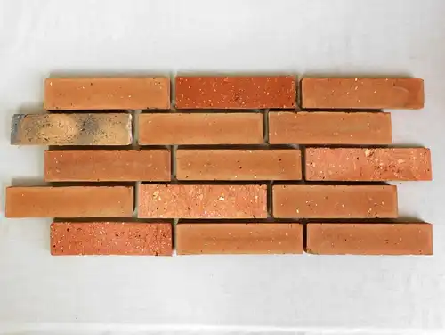  Spar Riemchen Stein Wand Fliese echte alte Antik Mauer Ziegel Klinker used Look Loft Style Grillecke