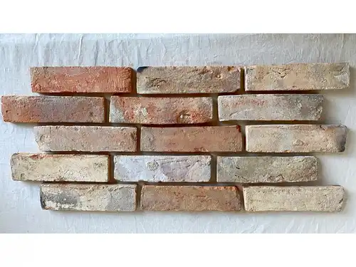 Echte Backstein Mauer Ziegel Wand Wasserstrich Feldbrand romantik Used Look rustikal Loftoptik Fliese