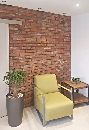  Rot Naturstein Optik Verblender Klinker Ziegel Riemchen Bricks Echtsteinwand Steinpaneele