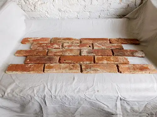 Alter Ziegel antik Riemchen Mauer verblend stein Wand gestaltung orig Feldbrand Handgestrichen