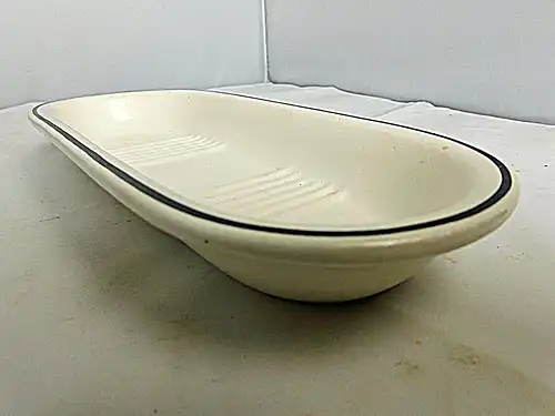 originale Keramik Seifenschale Ablage Seifenspender Shabby Chic Art Deco um 1925 