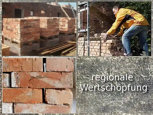  Rohbau Massivhaus Tiny house komplett antik Klinker Ziegel Rückbau Backsteine regional nachhaltig