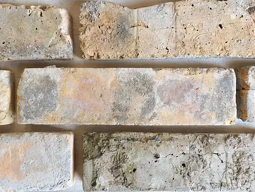 Antike Mediterrane alte Ziegel Klinker Riemchen Mauer verblend stein Wand gestaltung