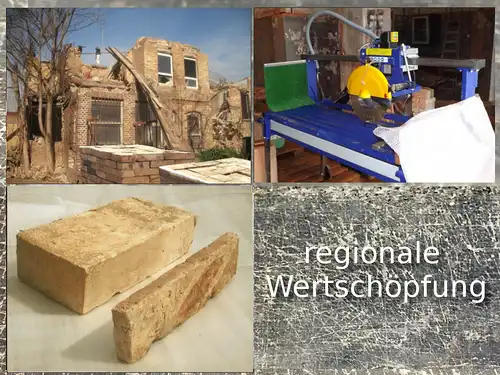 Antike Mediterrane alte Ziegel Klinker Riemchen Mauer verblend stein Wand gestaltung