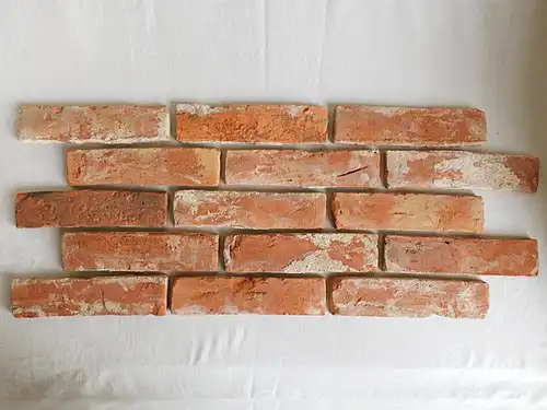 Antik Riemchen Alte Rückbau Mauer Ziegel Klinker Wand gestaltung orig Feldbrand Handmade