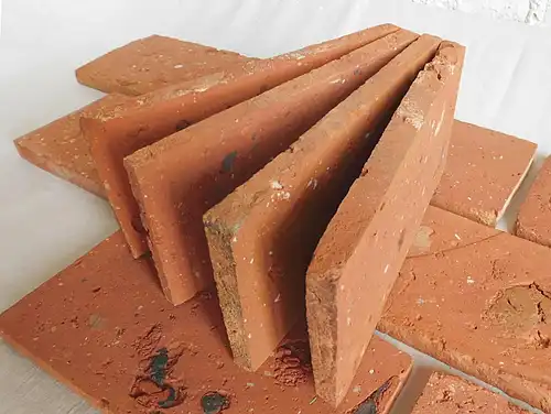 Reduziert Sonderpreis Steinzeug Fliesen Backsteine Klinker Ziegel terracotta handgemacht Feldbrand