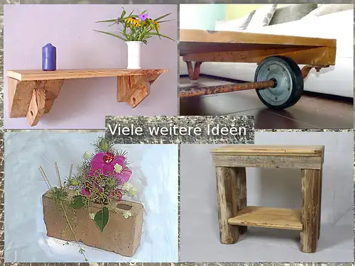 Upcycling vintage rustikal Hängeleuchte balkenlampe shabby chic landhaus Altholz Echtholz