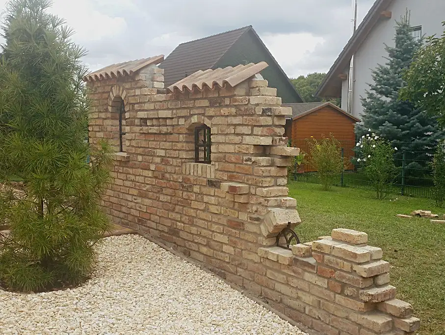 Großer Posten Rückbau Klinker Garage Anbau Gartenhaus Tinyhouse Rohbau Antike Mediterrane Mauerstein