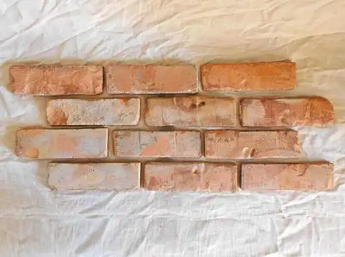 Loft Ziegel Klinker Riemchen Fliese Wand gestaltung Antik used look shabby Style used look 