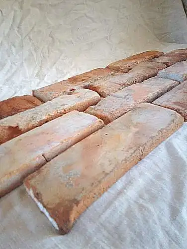 Loft Ziegel Klinker Riemchen Fliese Wand gestaltung Antik used look shabby Style used look 