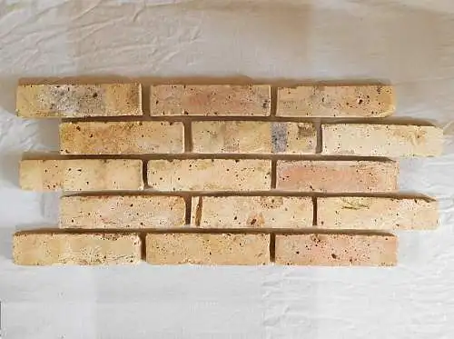 Antik Mediterran Riemchen Wand Fliese Mauer Klinker used look shabby chic Interieur Design