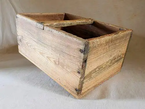 uralte stabile original historische Holz Werkzeug Kiste Deko Aufbewahrung vintage shabby chic