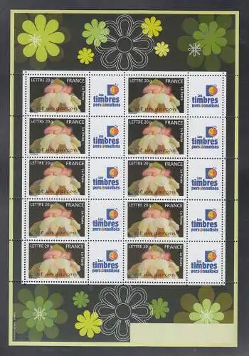 Frankreich 2005**/MNH zwei Kleinbögen  "Grußmarken zur Geburtsanzeige"