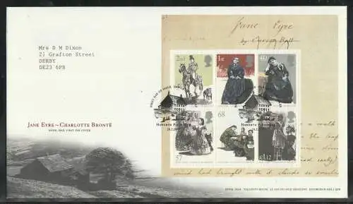 Great Britain United Kingdom FDC 2005 - Charlotte Brontë war eine englische Schriftstellerin   "Jane Eyre"