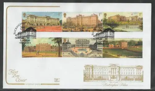 Great Britain United Kingdom FDC 2014 - BUCKINGHAM PALACE